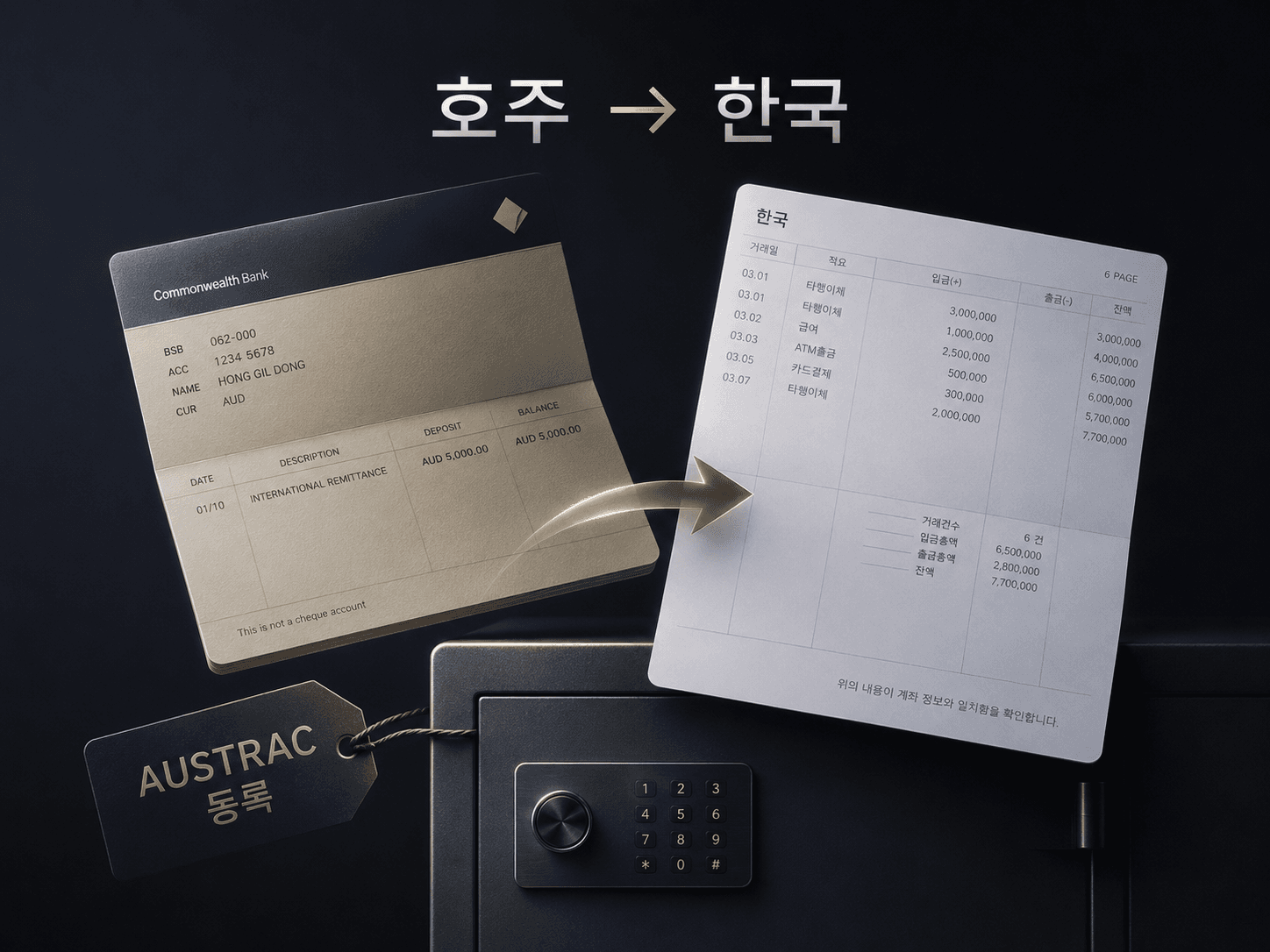 호주에서 한국 송금